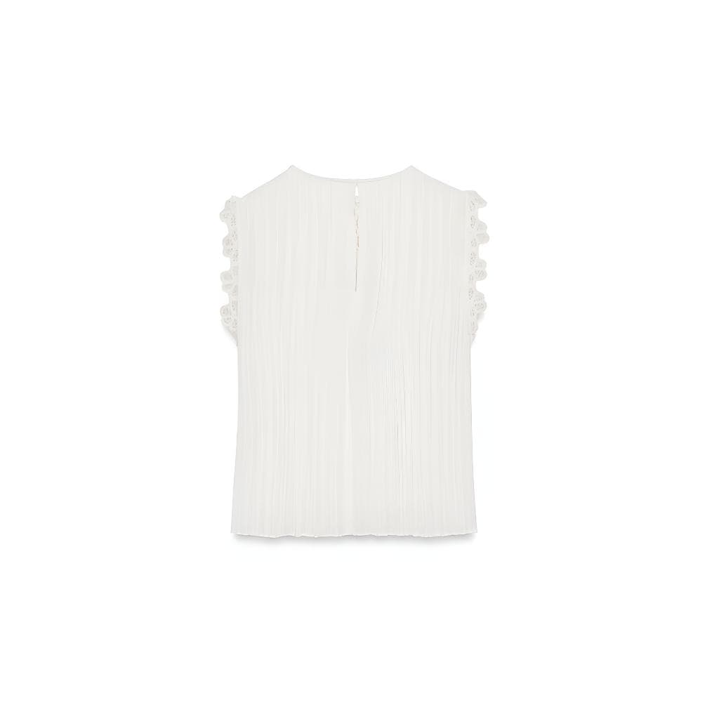 Футболка ZARA Белые Женские T-рубашки - изображение 2