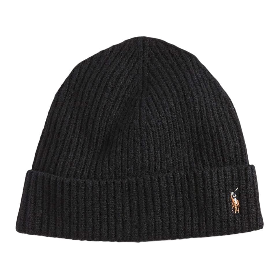 Шапка Шерстяные бини Polo Ralph Lauren унисекс черного цвета - изображение 1