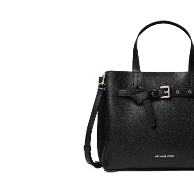 Сумка MICHAEL KORS Emilia Спилок коровьей кожи с искусственной кожей средний женский черный - изображение 2