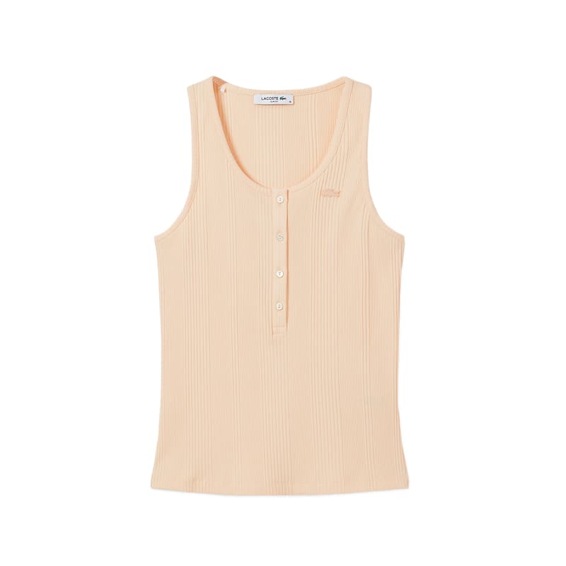 Майка LACOSTE Персиково-розовый Женские Майки - изображение 1