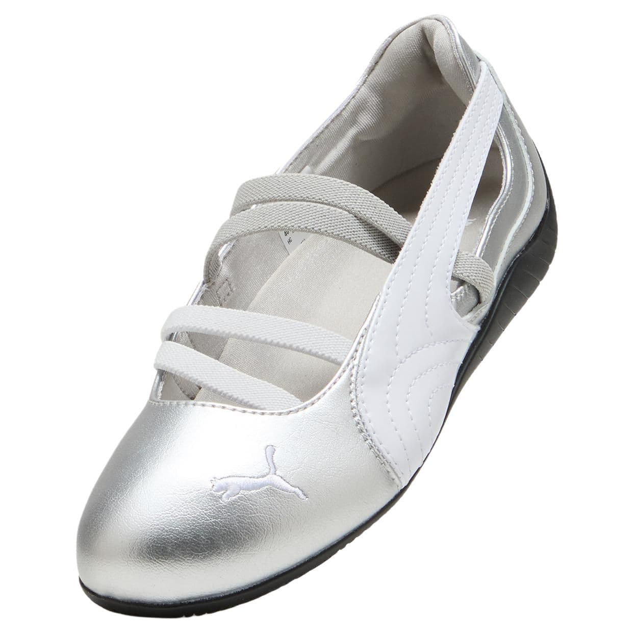 Кроссовки PUMA Speedcat Искусственная кожа Low Топ Повседневная обувь Women's Silver Белый - изображение 4