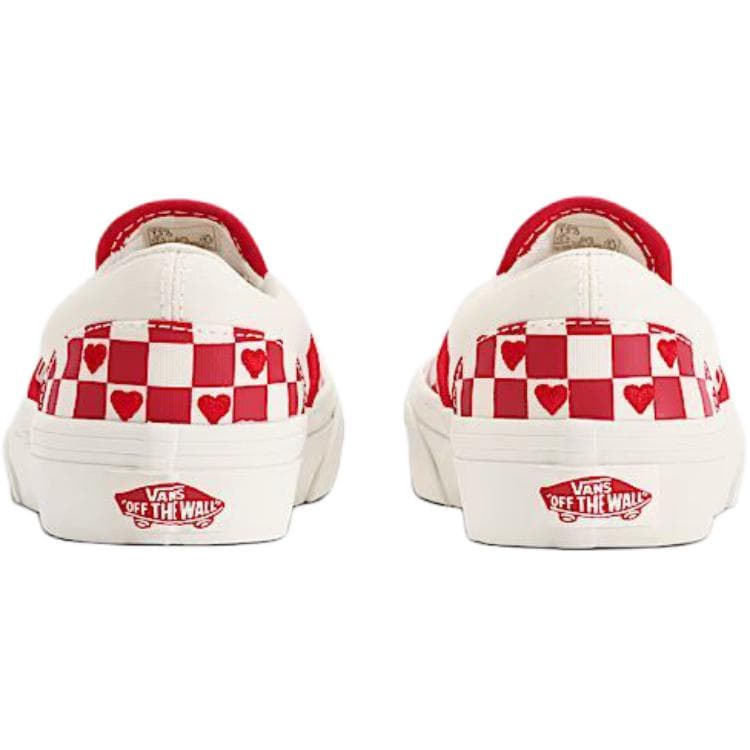 Кроссовки Vans Classic Slip ON Низкий Топ Скейтборд Обувь Красная Детская - изображение 4
