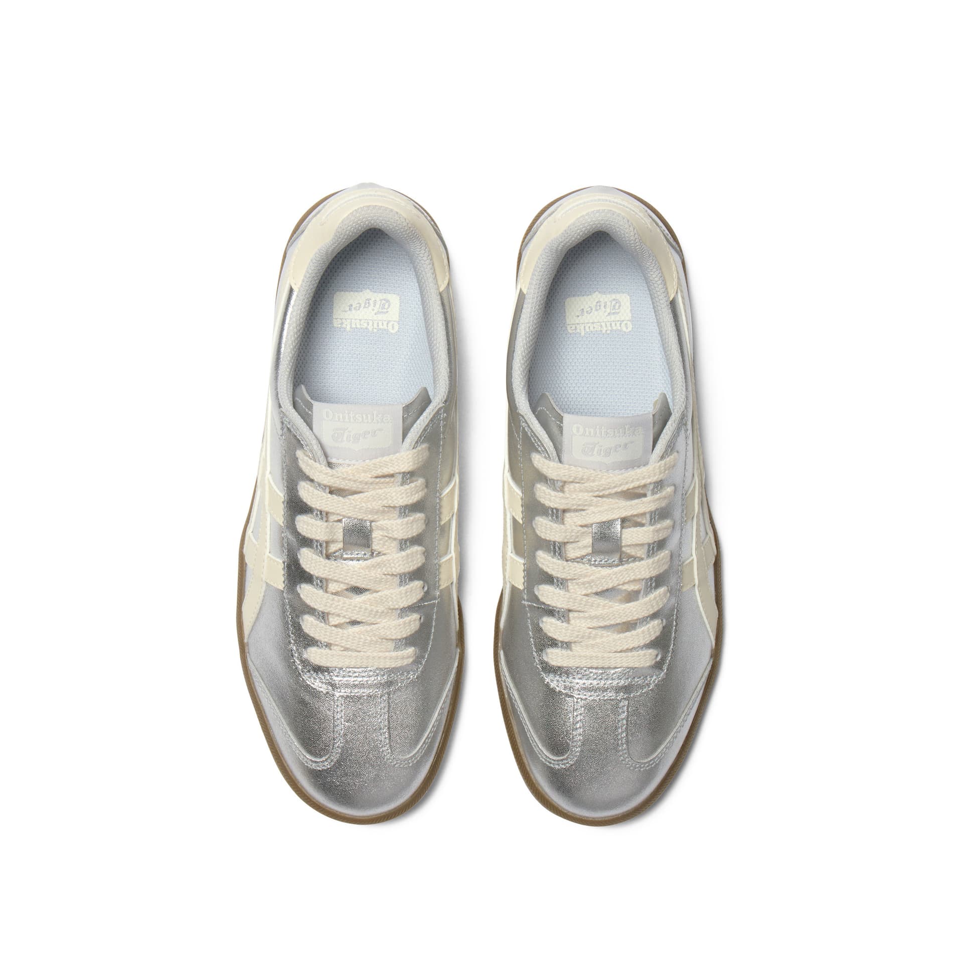 Кроссовки Onitsuka Tiger Tokuten Кеды немецкой армии (GAT) Унисекс Серебряный - изображение 5