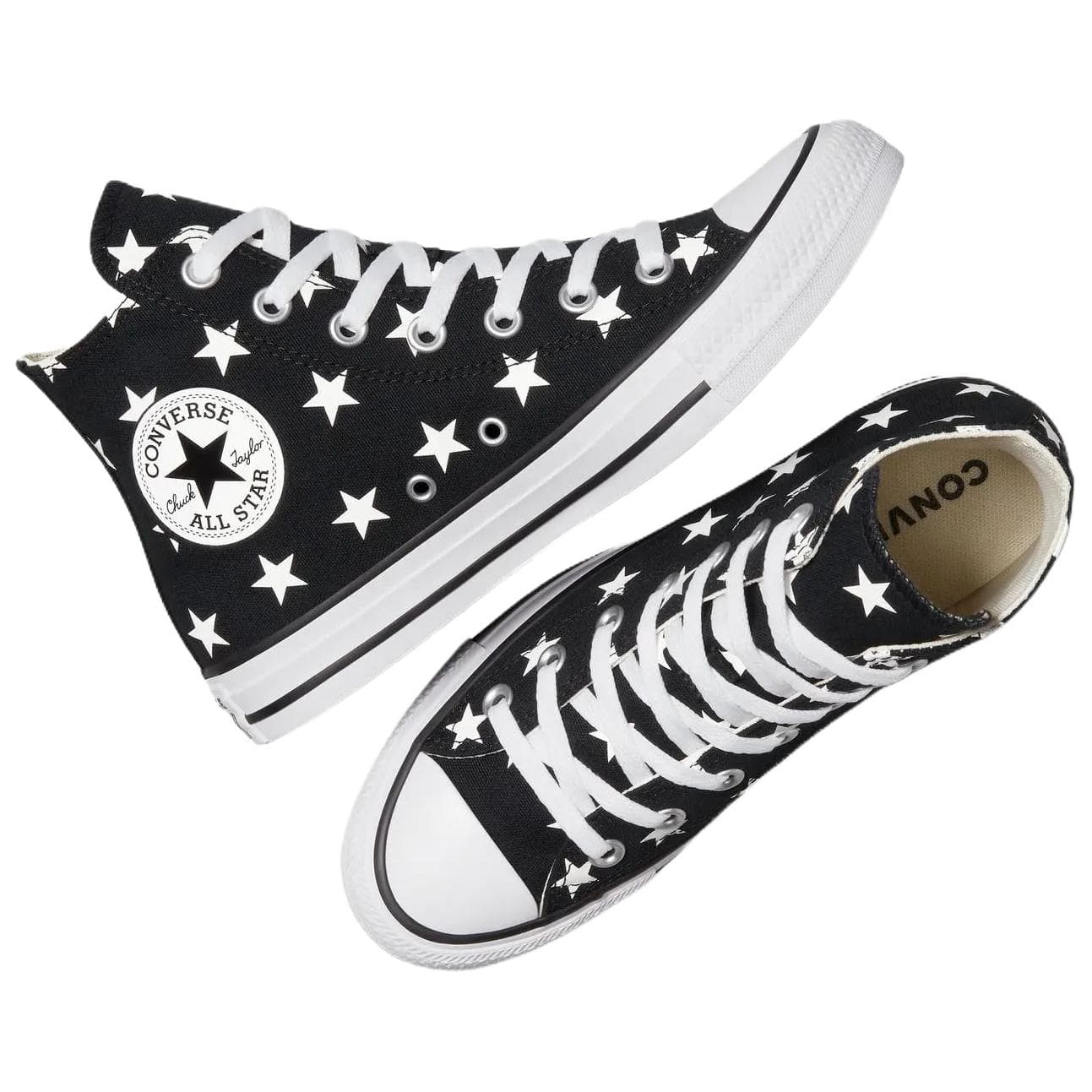 Кеды Converse Chuck TAYLOR All Star Износостойкие Высокие Кеды Женские Черные - изображение 4