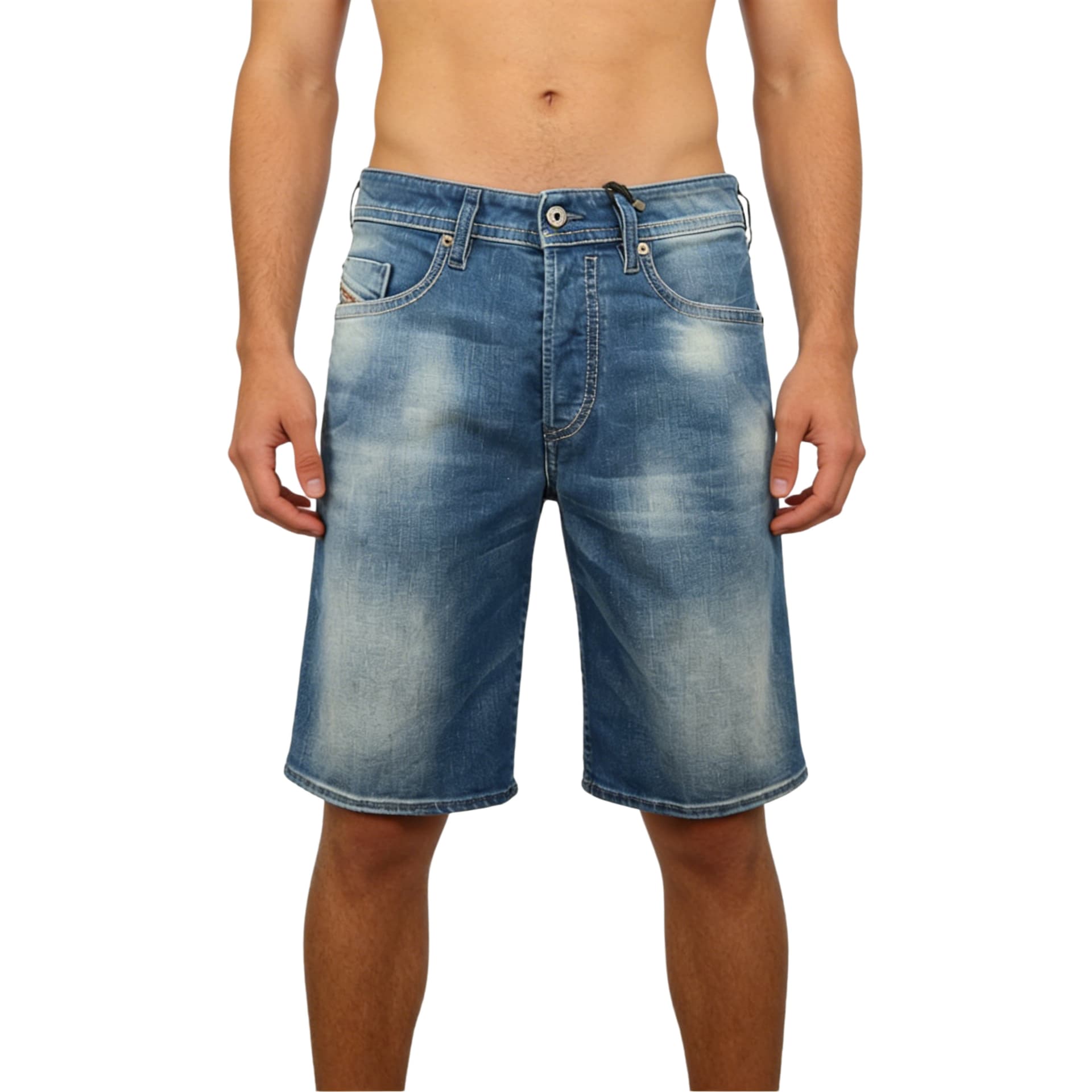 Джинсовые шорты Diesel Blue Men's Denim Shorts Дизель Синие Мужские Джинсовые Шорты - изображение 1