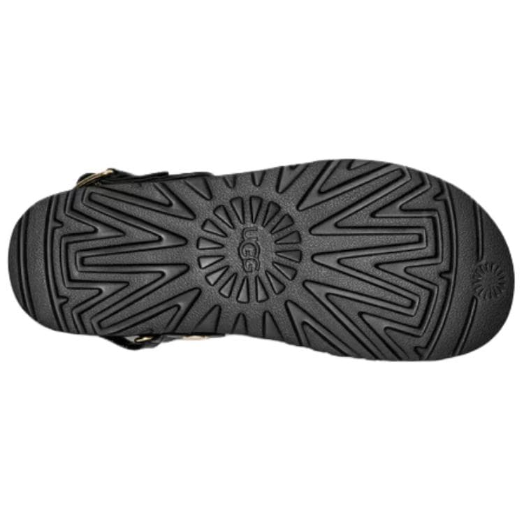 Тапочки UGG Goldenstar Clog Кожа Повседневная обувь Женская Черная - изображение 5