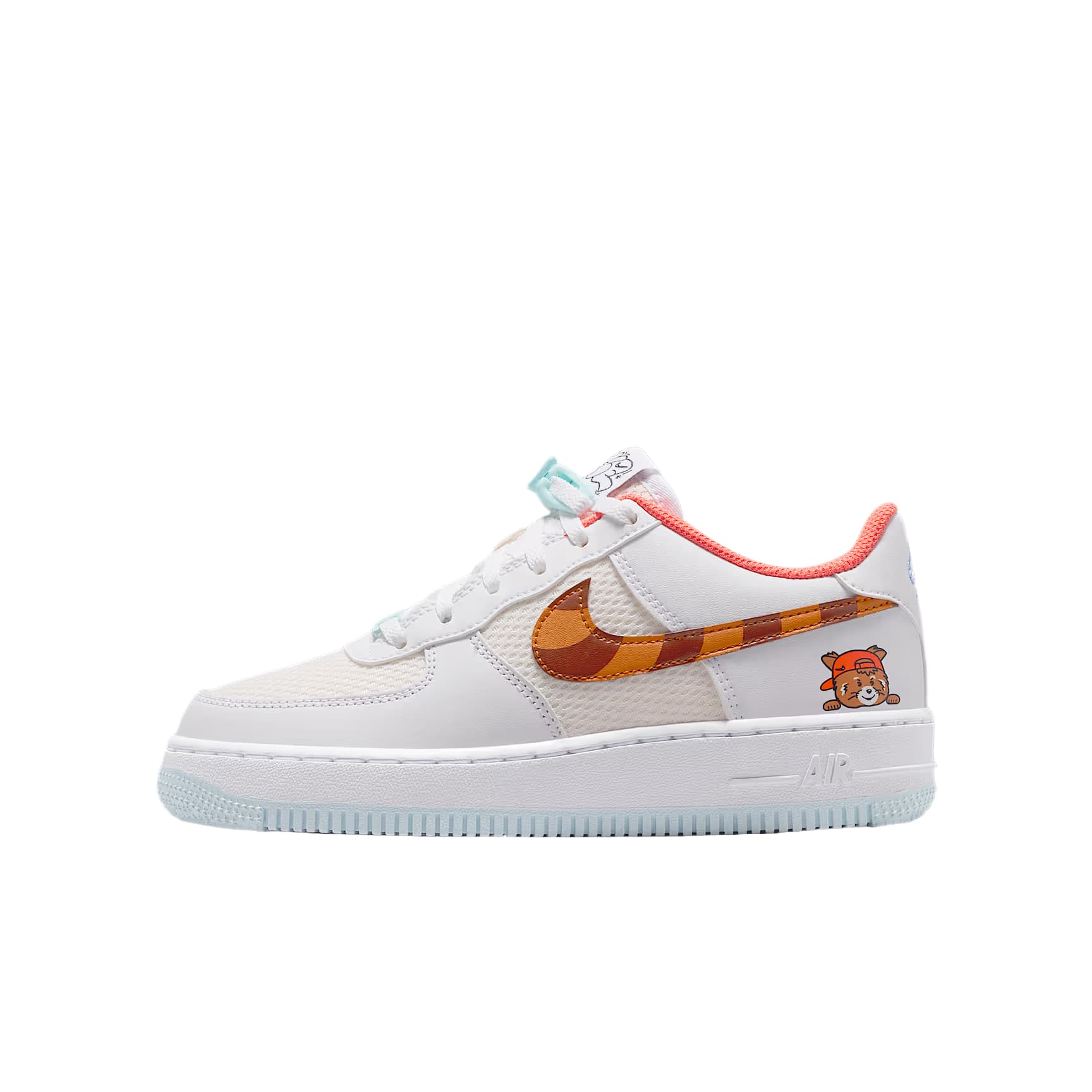 Кроссовки Nike Air Force 1 Low Топ Скейтборд Обувь Белый-коричневый Унисекс - изображение 1