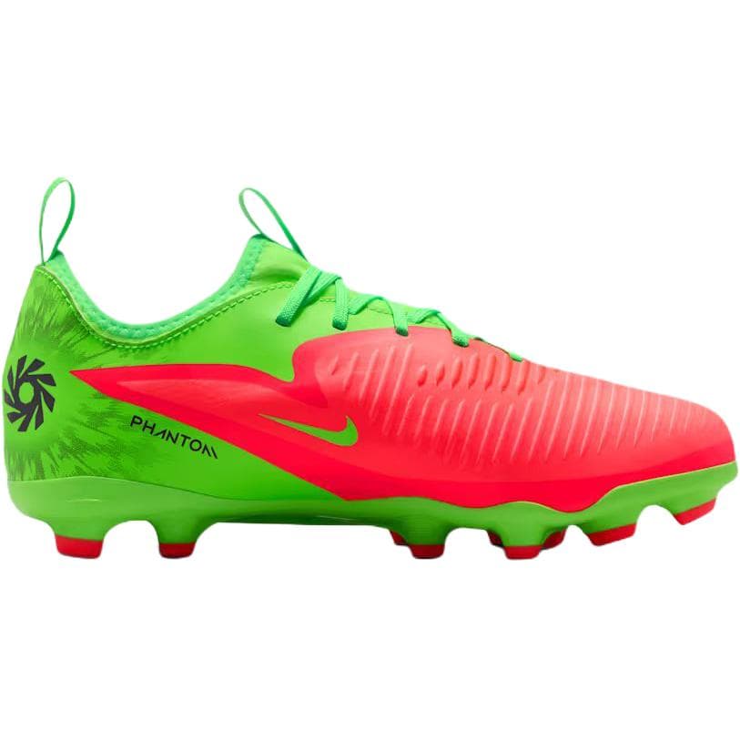 Бутсы Nike Phantom 6 противоскользящие низкие футбольные бутсы для детей красные и зеленые - изображение 2