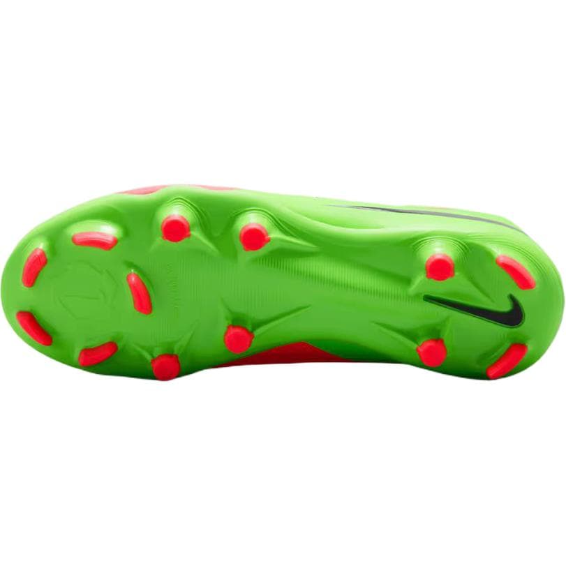 Бутсы Nike Phantom 6 противоскользящие низкие футбольные бутсы для детей красные и зеленые - изображение 6