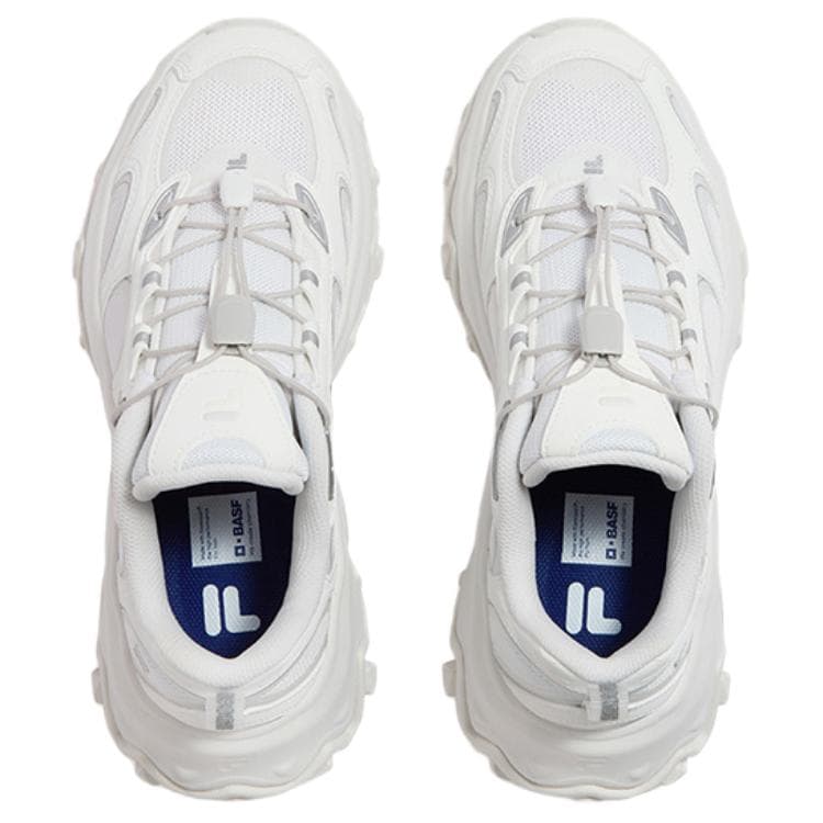 Кроссовки FILA FUSION FUSIONEER Низкие массивные кроссовки женские Ярко-белый Космический серебряный - изображение 6
