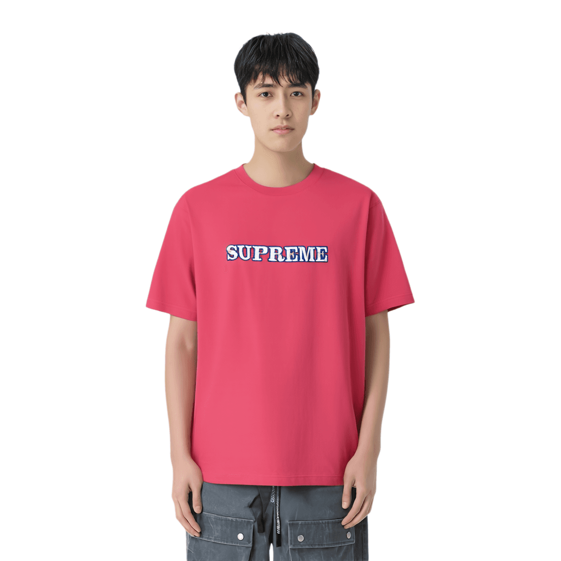 Футболка Supreme FW18 Floral Logo Tee Dusty Red - изображение 2