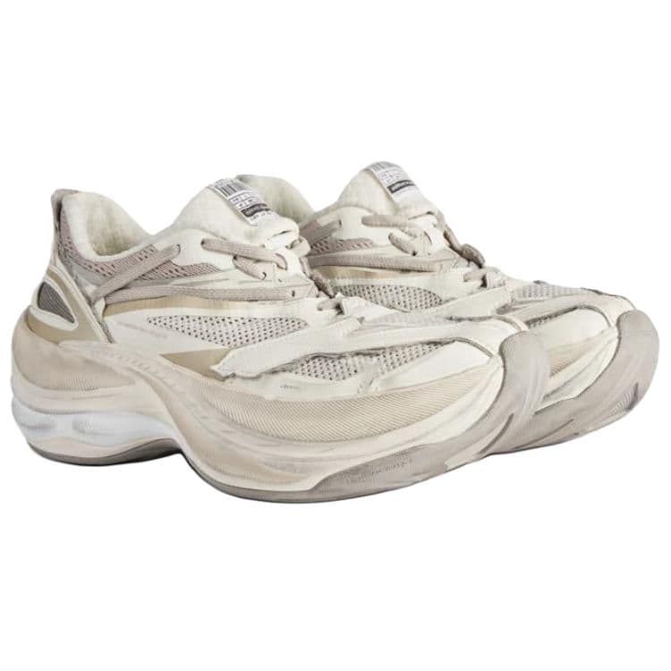 Кроссовки Balenciaga JET Low Топ Массивные кроссовки Женские Яичная скорлупа Желтый - изображение 3
