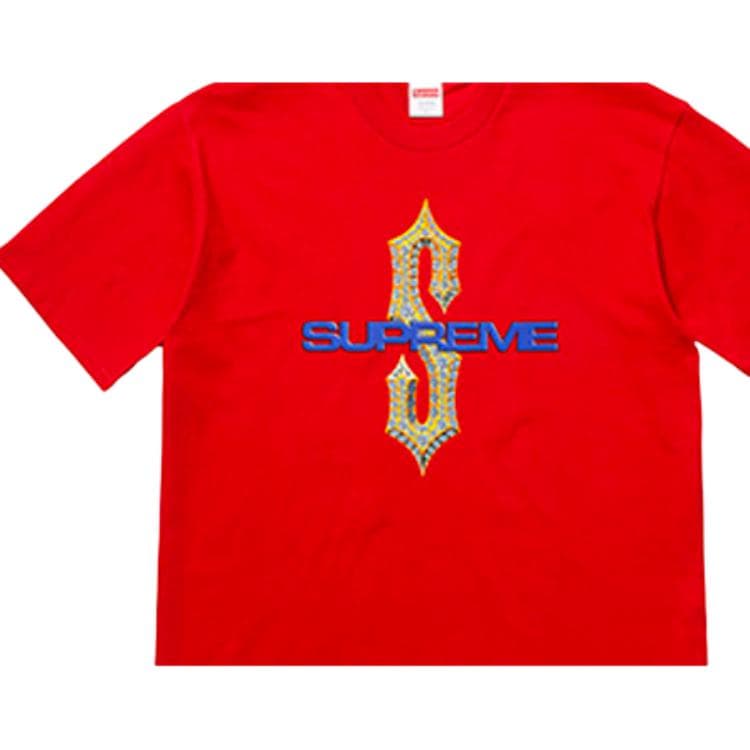 Футболка Supreme SS18 Diamonds Tee Red - изображение 2