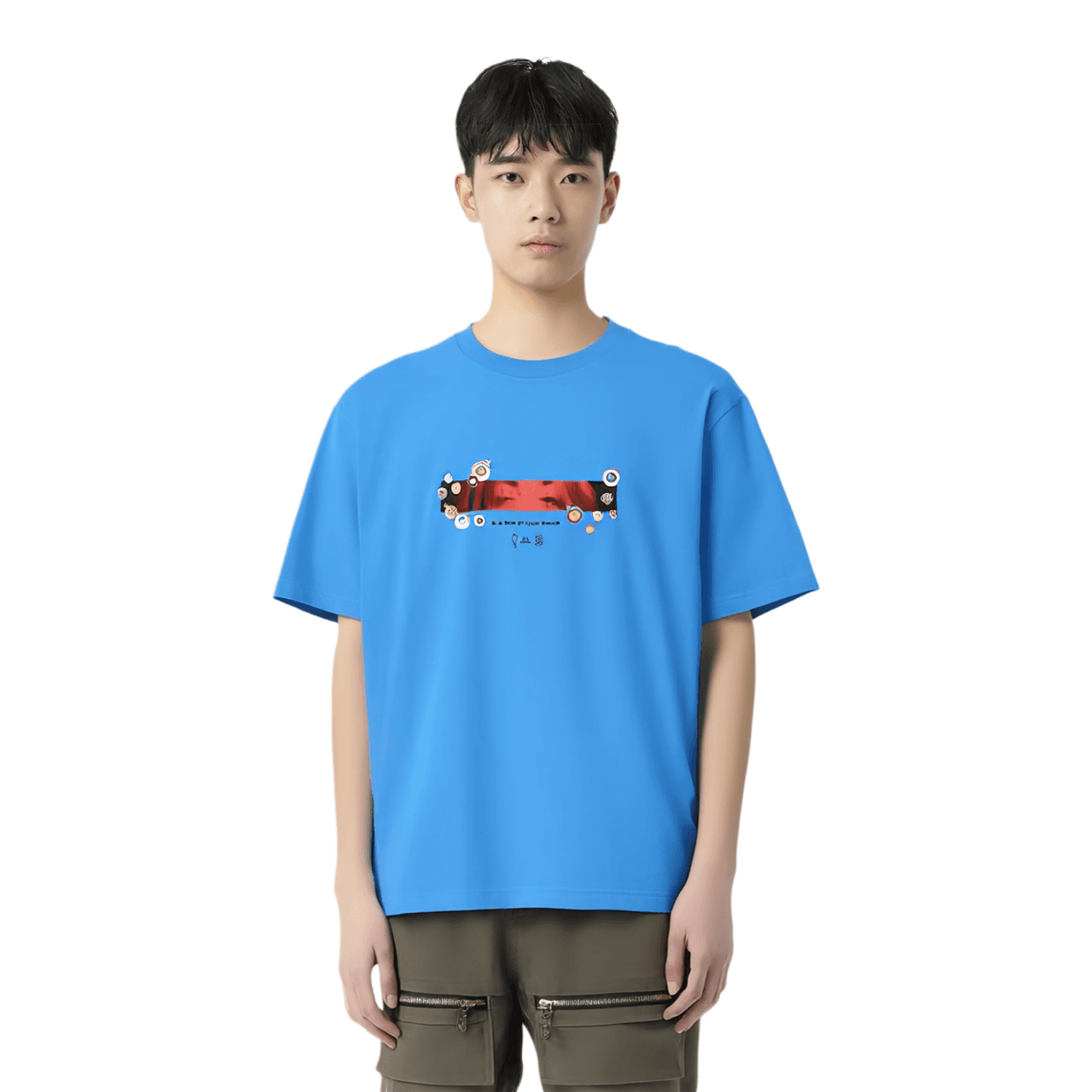 Футболка UNIQLO Murakami Collaboration T-Shirt Sky Blue - изображение 2