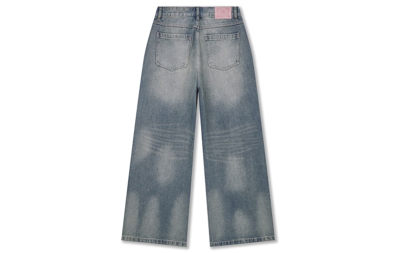 Джинсы BONELESS Cut Wash Blue Women's Jeans BONELESS Cut Промытый Синий Женские Джинсы - изображение 2