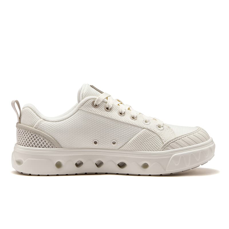 Кроссовки FILA FUSION GITA Ткань Низкие Кеды Скейтборд Обувь Женские Тофу Белый Шампанский Коричневый - изображение 2