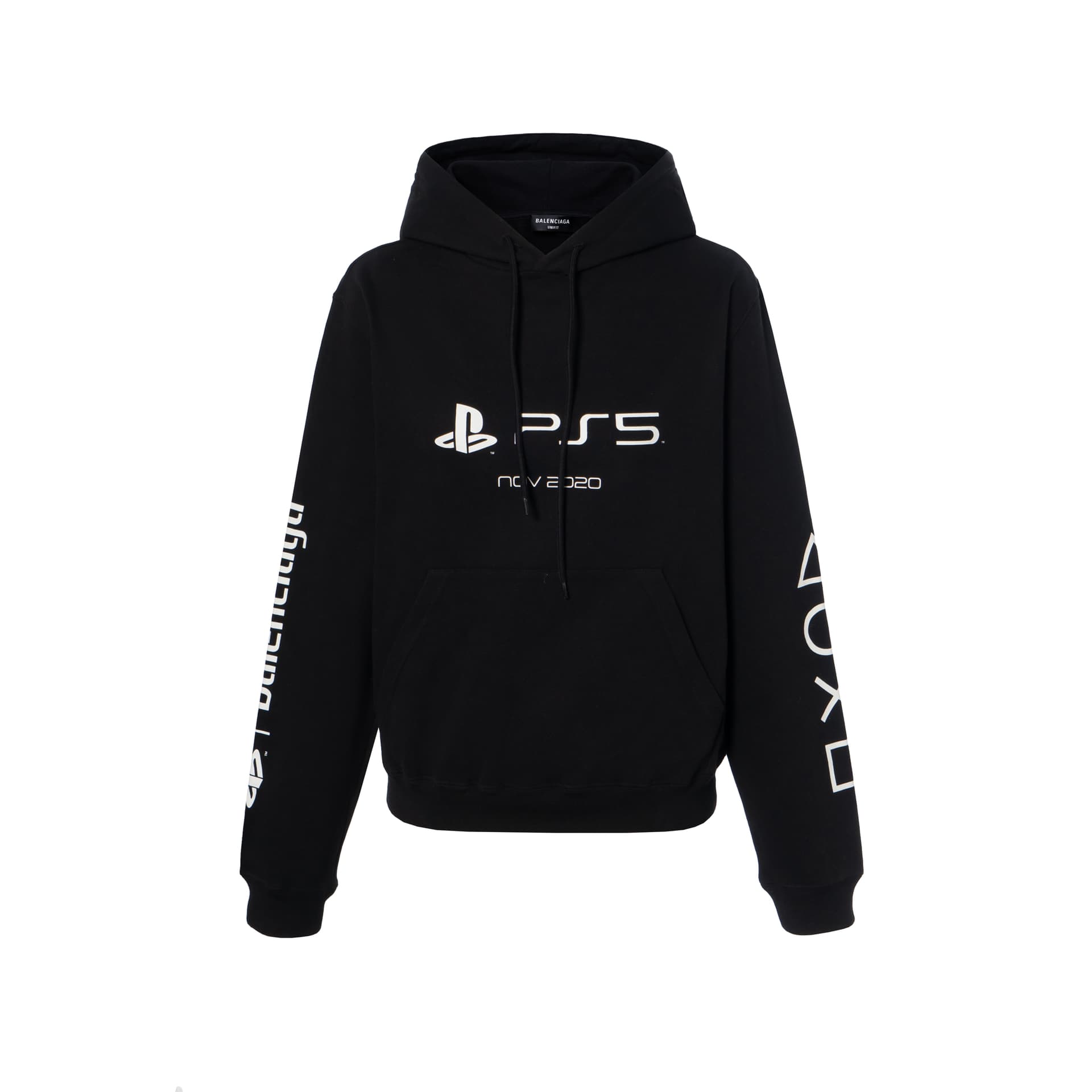 Худи Balenciaga x PlayStation Hoodie Black