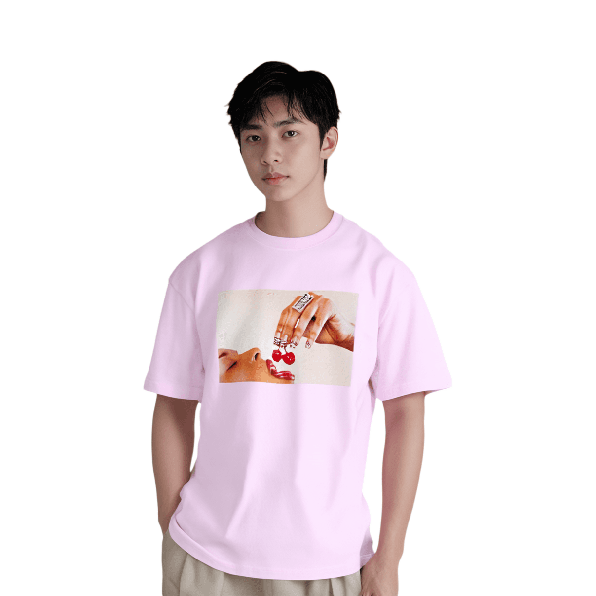 Футболка Supreme Cherries Tee Light Purple - изображение 3