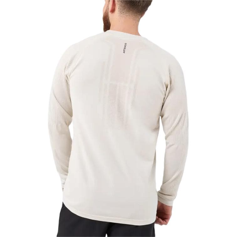 Футболка DECATHLON ARTENGO T Рубашка Мужская Светло-Белая Мел-Серый Экрю - изображение 5