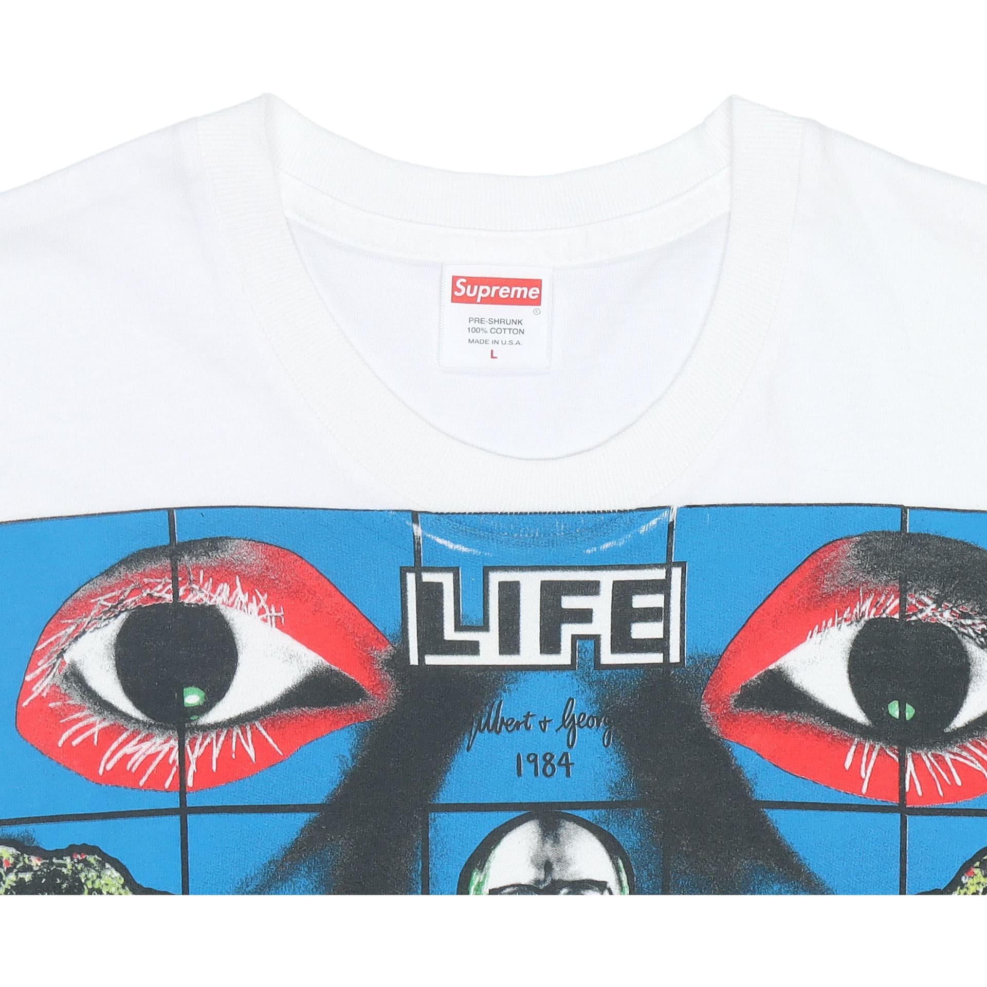 Футболка Supreme SS19 LIFE Tee White - изображение 2