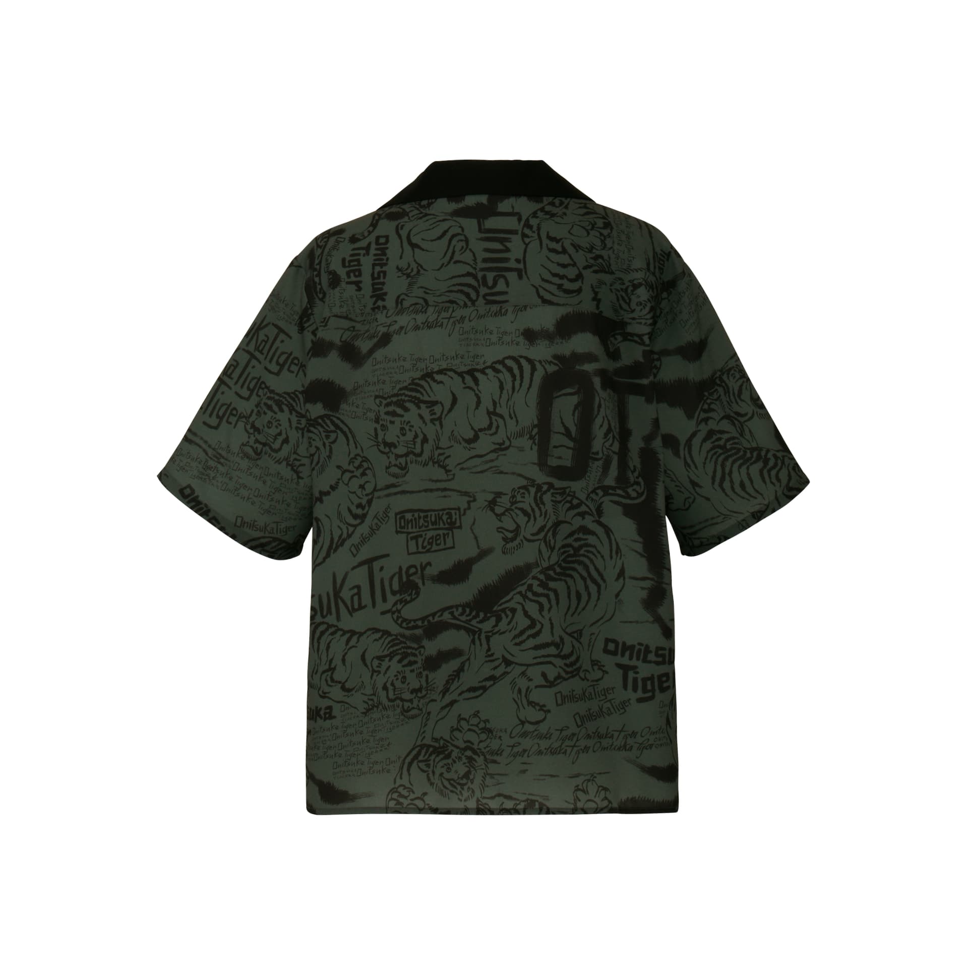 Рубашка Onitsuka Tiger PRINTED Рубашка Мужская Темно-Зеленая - изображение 2