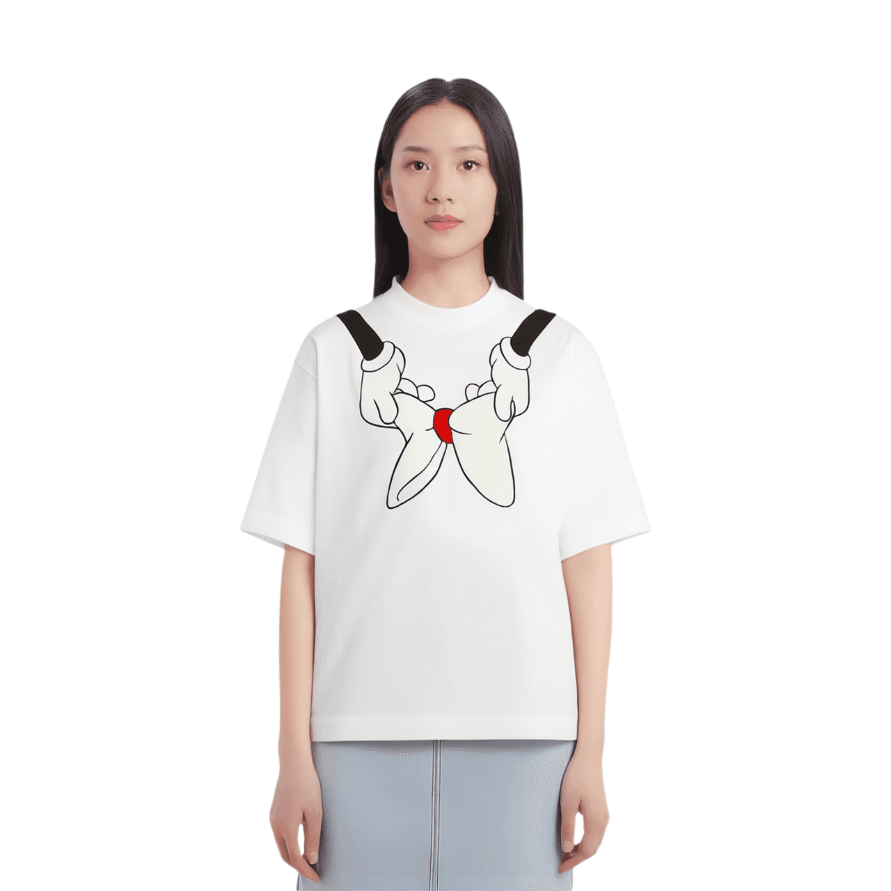 Футболка UNIQLO x Disney AMBUSH Bow Print T-Shirt - изображение 2