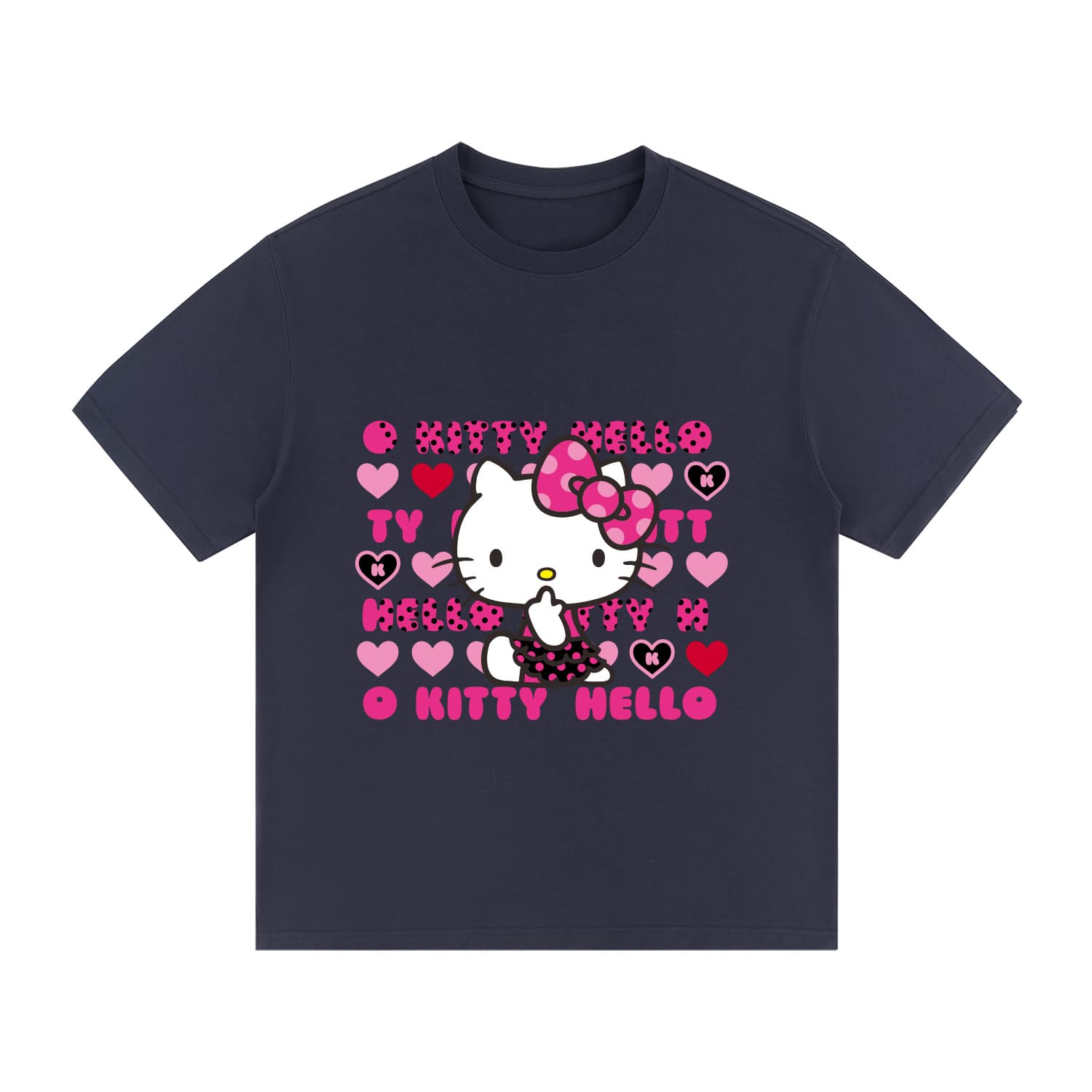 Футболка Sanrio x Hello Kitty Летняя футболка с рукавом-кидалом для женщин - изображение 1
