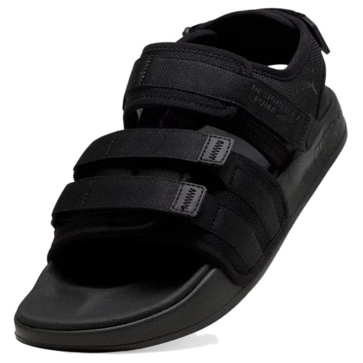 Сандалии с ремешком PUMA Leadcat City Sandal Пляжные сандалии Унисекс Черные - изображение 5