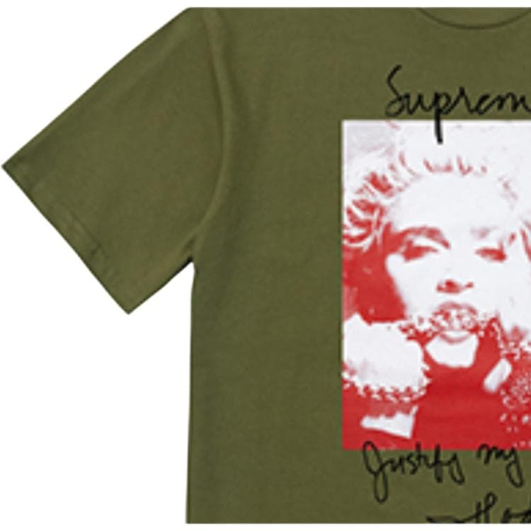 Футболка Supreme FW18 Madonna Tee Olive - изображение 3