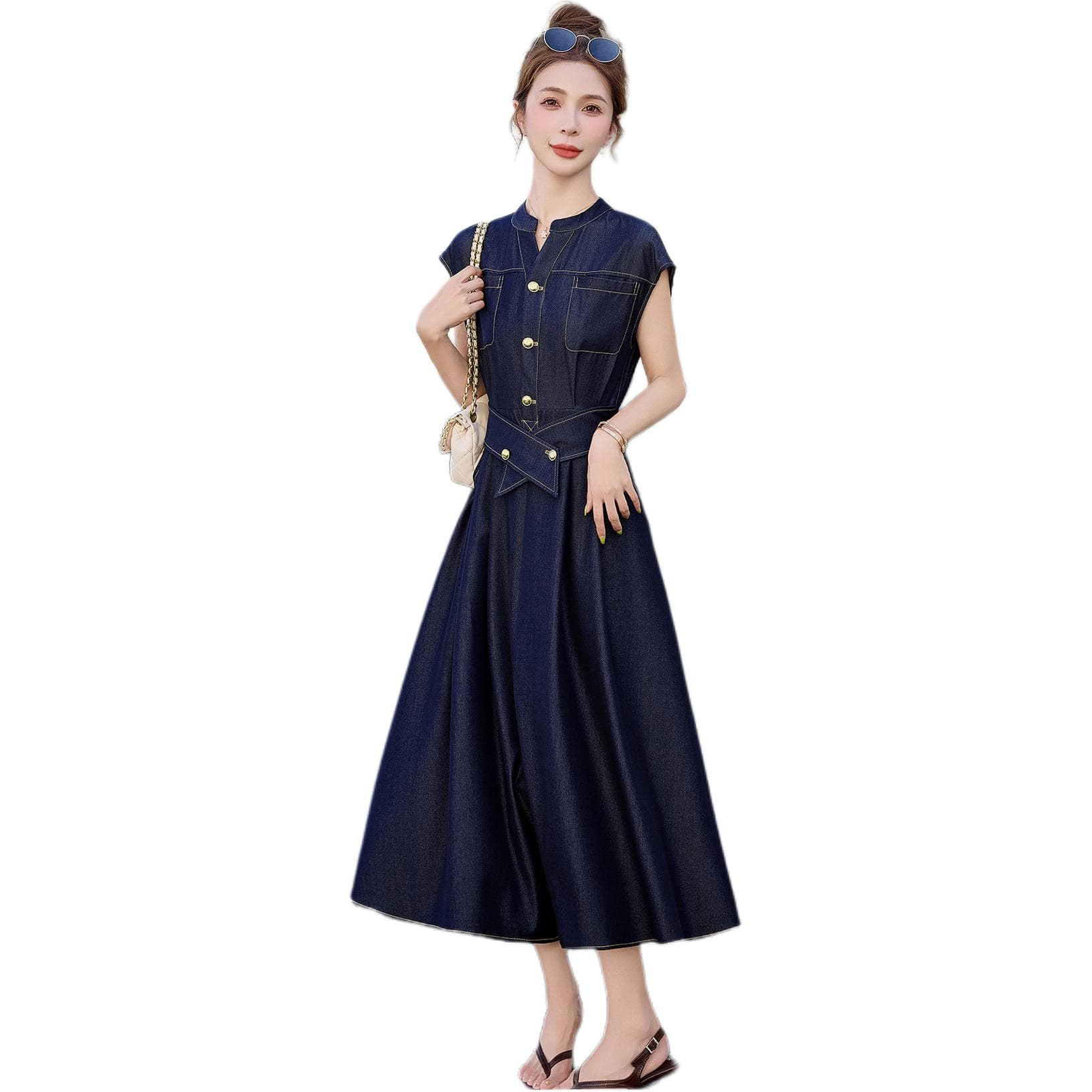 Платье KAISER Короткий Sleeved Платье Женские - изображение 1