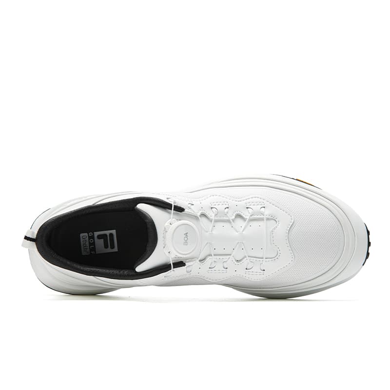 Кроссовки для гольфа FILA GF 1911 Trainer Износостойкий Дышащий Легкий Низкий Топ Гольф Обувь Мужская Ярко-Белый - изображение 4