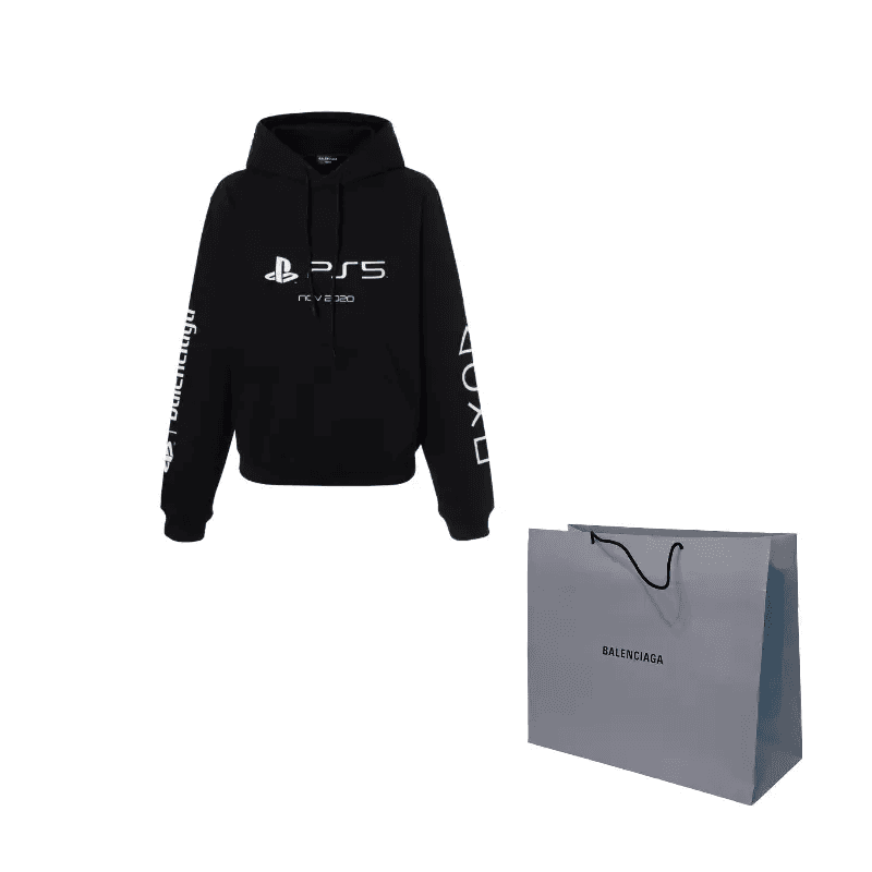 Худи Balenciaga x PlayStation Hoodie Black — фото 3