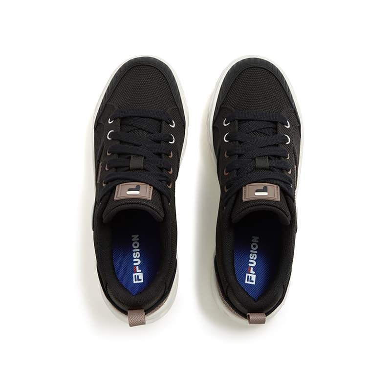 Кроссовки FILA FUSION GITA Ткань Скейтборд Обувь Мужская Черный Коричневый Земляной Тон - изображение 6