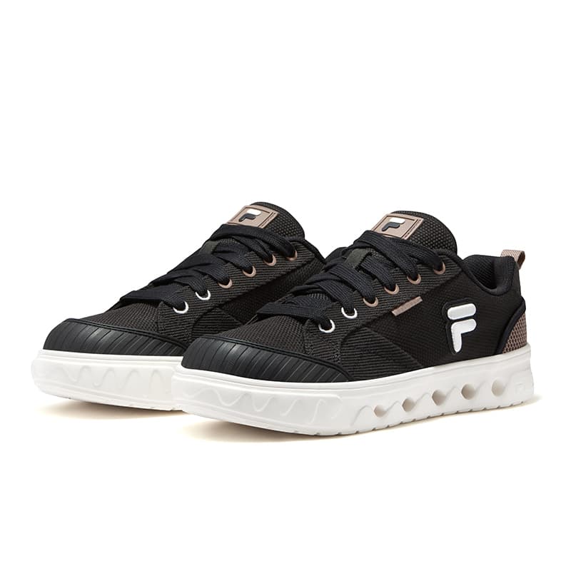 Кроссовки FILA FUSION GITA Ткань Скейтборд Обувь Мужская Черный Коричневый Земляной Тон - изображение 3