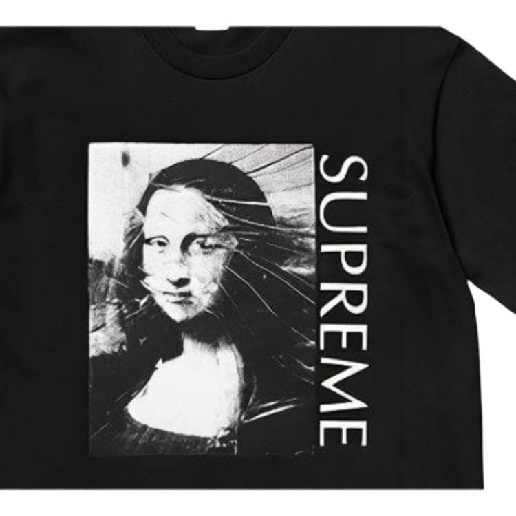 Футболка Supreme Mona Lisa Print Tee Black - изображение 3