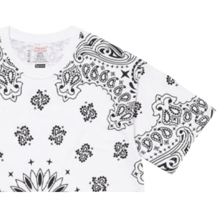 Футболка Supreme x Hanes Bandana Tagless Tees - изображение 2