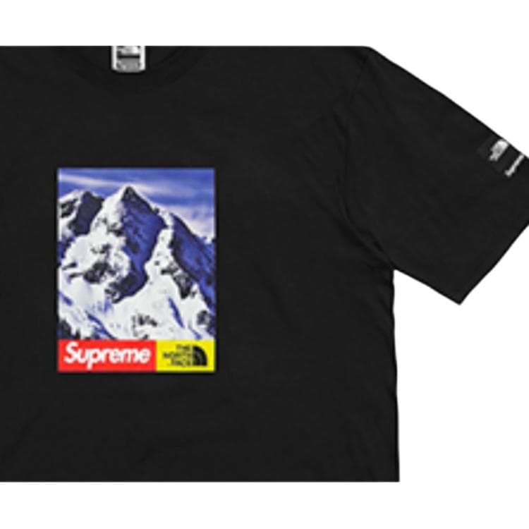 Футболка Supreme x The North Face FW17 Snow Mountain Tee Black - изображение 6