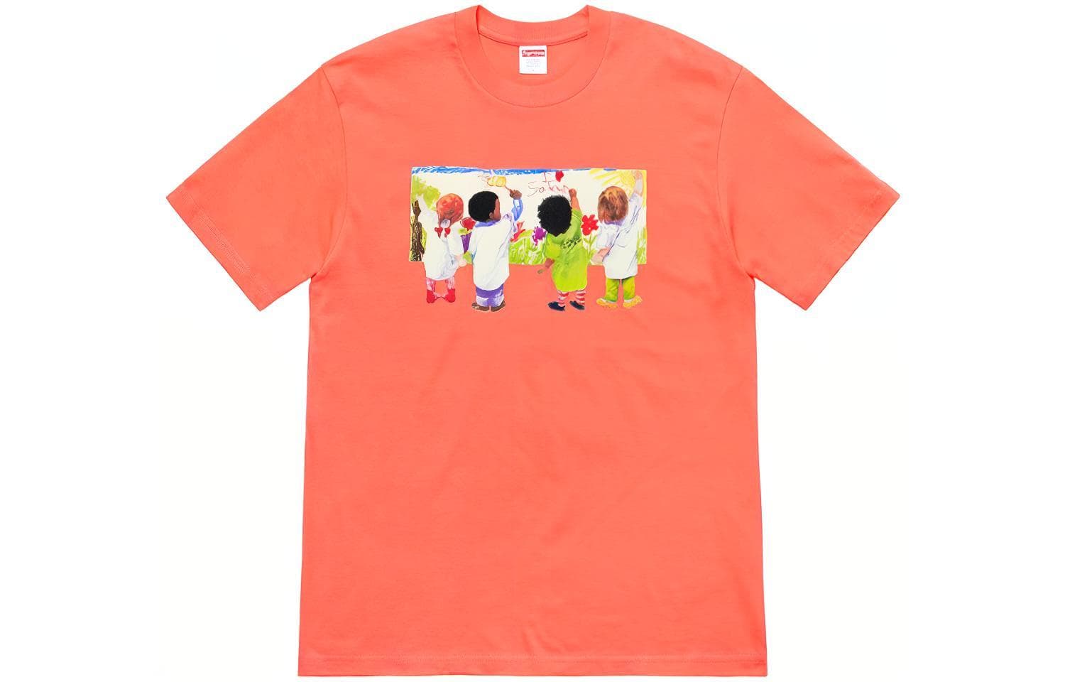 Футболка Supreme SS19 Kids Tee Neon Orange T - изображение 1