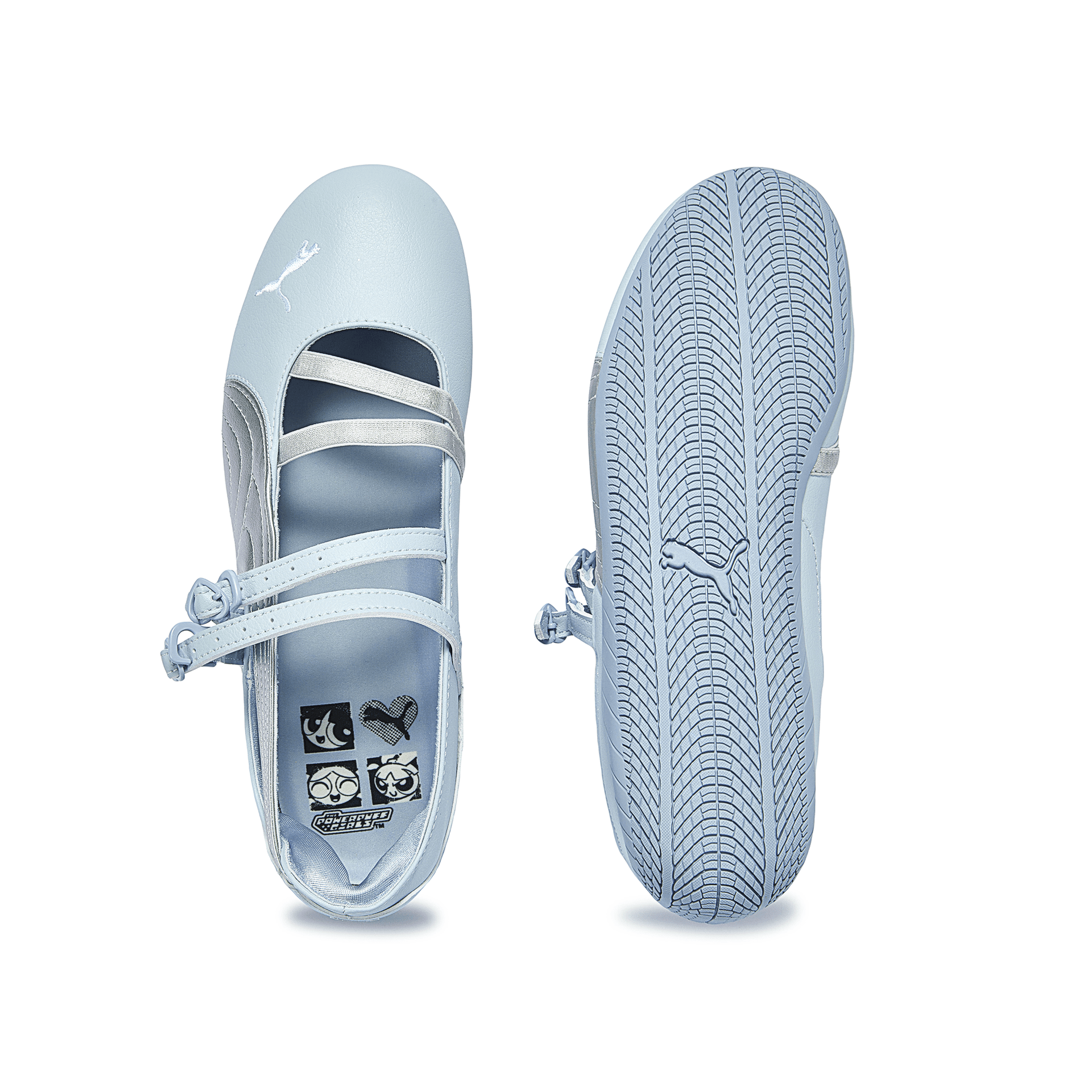 PUMA X THE Powerpuff Girls Speedcat Туфли Мэри Джейн Женские Синие и Серебряные - изображение 5