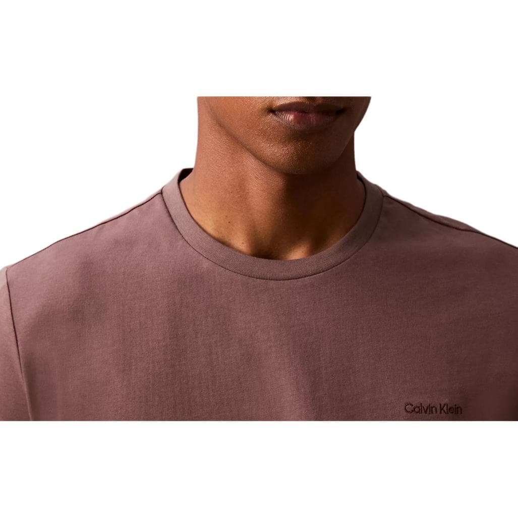Футболка Calvin Klein T-рубашка мужская сливовый трюфель - изображение 3