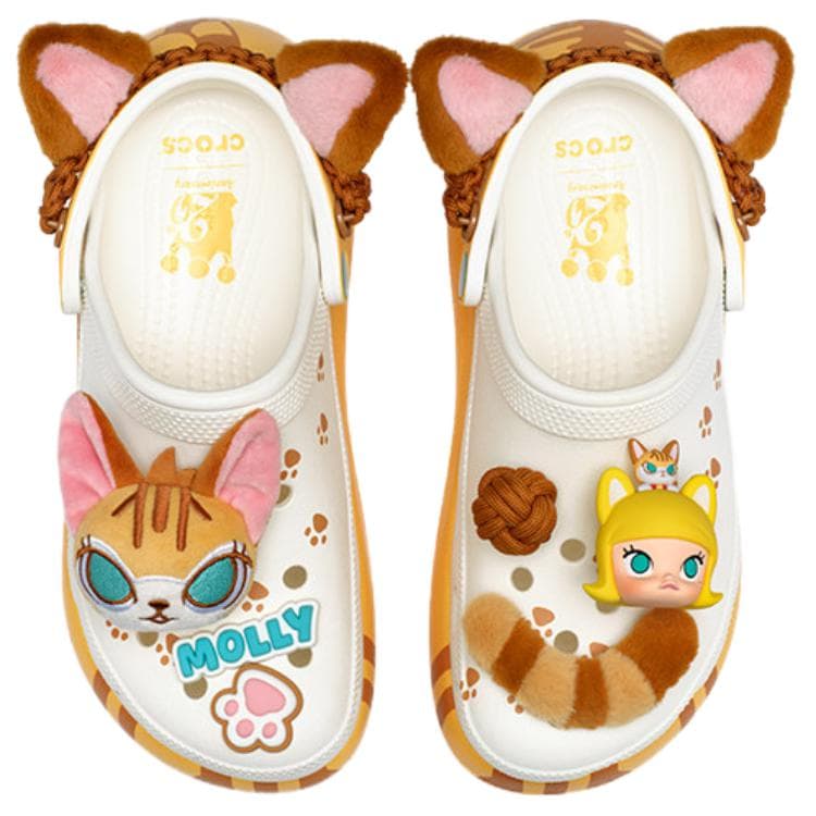 Сабо Crocs x MOLLY ЭВА Сабо Резиновые Унисекс Желто-Коричневый - изображение 4