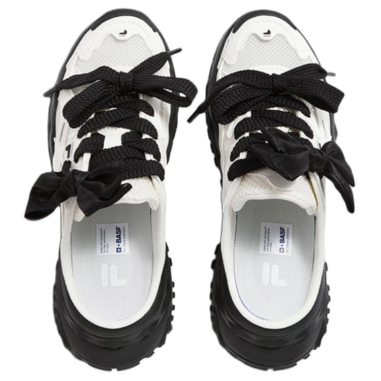 Сандалии FILA FUSION BIANCO MULE Закрытые тапочки Женские Снег Черный - изображение 6