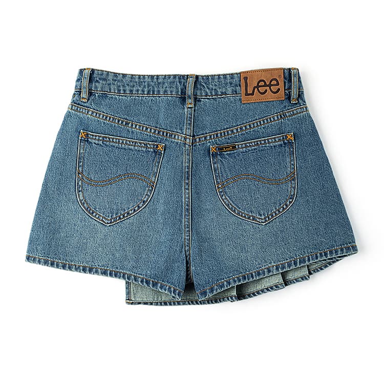 Lee Medium Light Blue Women's Denim Shorts Ли Медиум Светло-Синий Женские Джинсовые Шорты - изображение 2