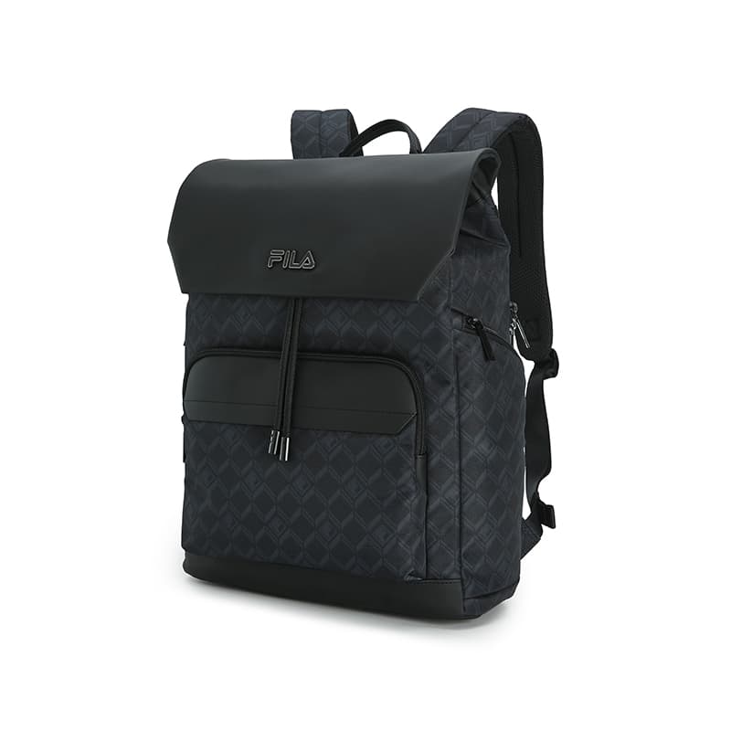 Рюкзак Fila Heritage Ткань Рюкзак Стандартный (Standard) Мужской Глубокий Черный - изображение 2