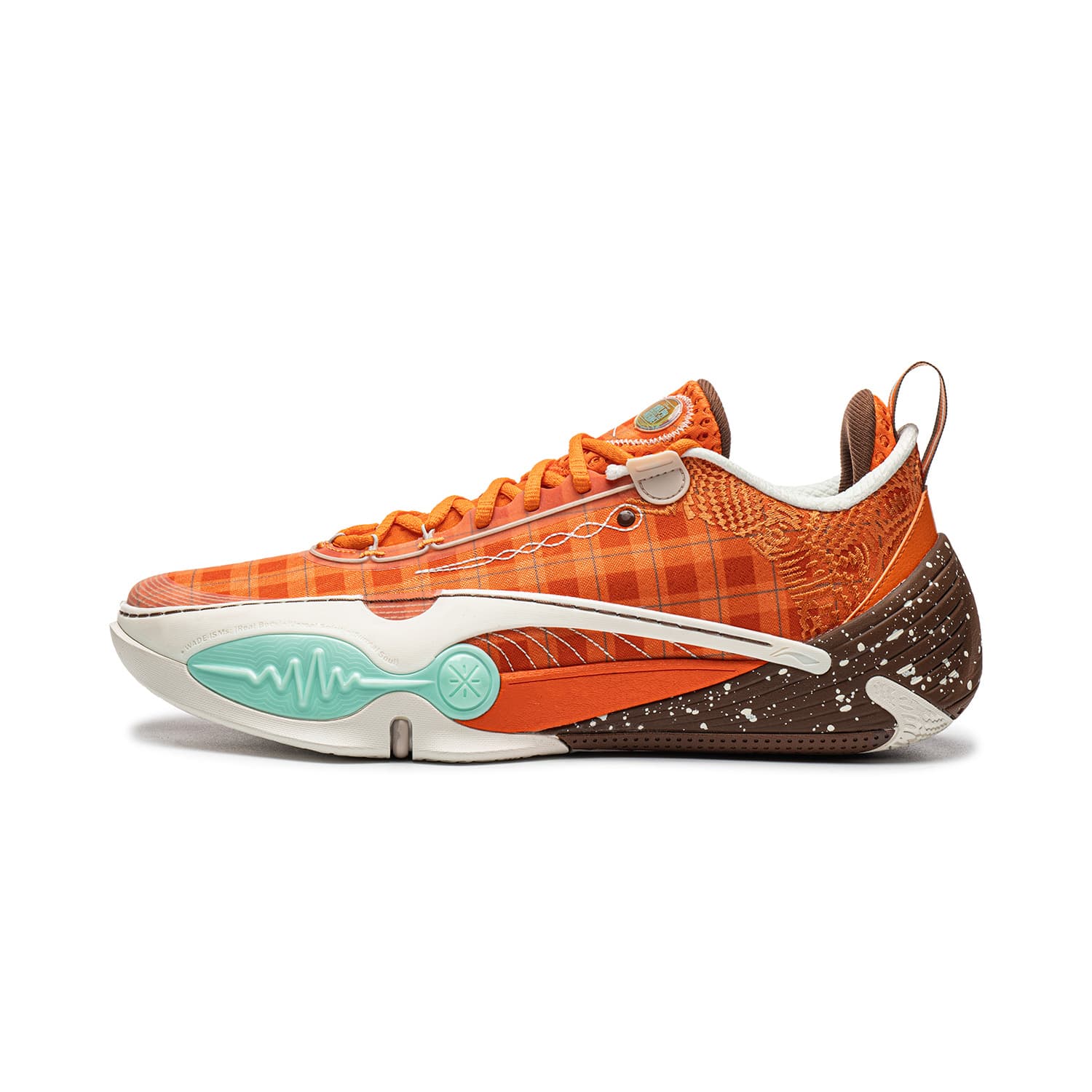 Кроссовки для баскетбола Li-Ning Wade All City 14 Устойчивая поддержка с анти-торсионом, удобная посадка, амортизация, противоскользящая износостойкая, отскок, лоу-топы, профессиональные баскетбольные кроссовки, мужские, оранжевый - изображение 1