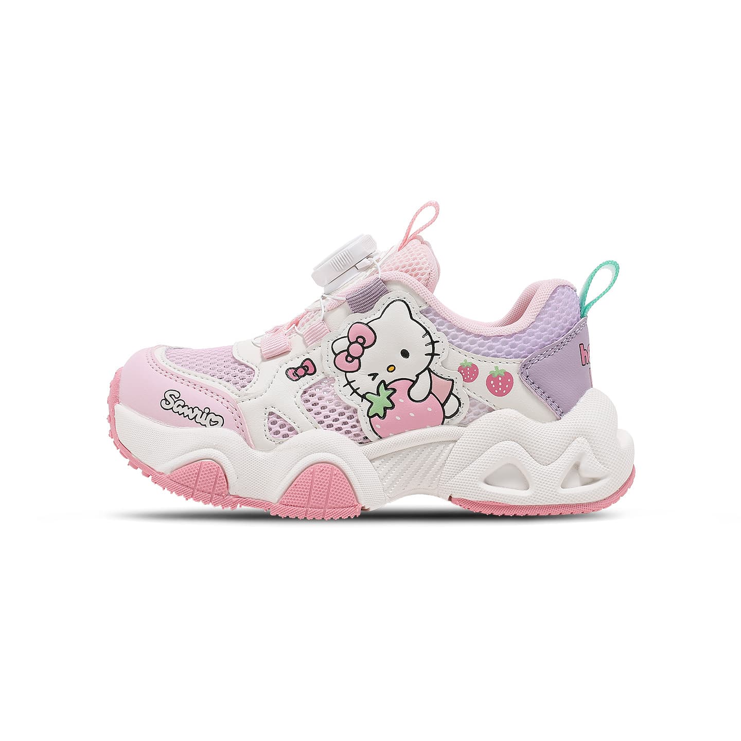 Sanrio x Hello Kitty Синтетическая кожа текстиль дышащая амортизация и легкость низкий топ детская туристическая обувь - изображение 1