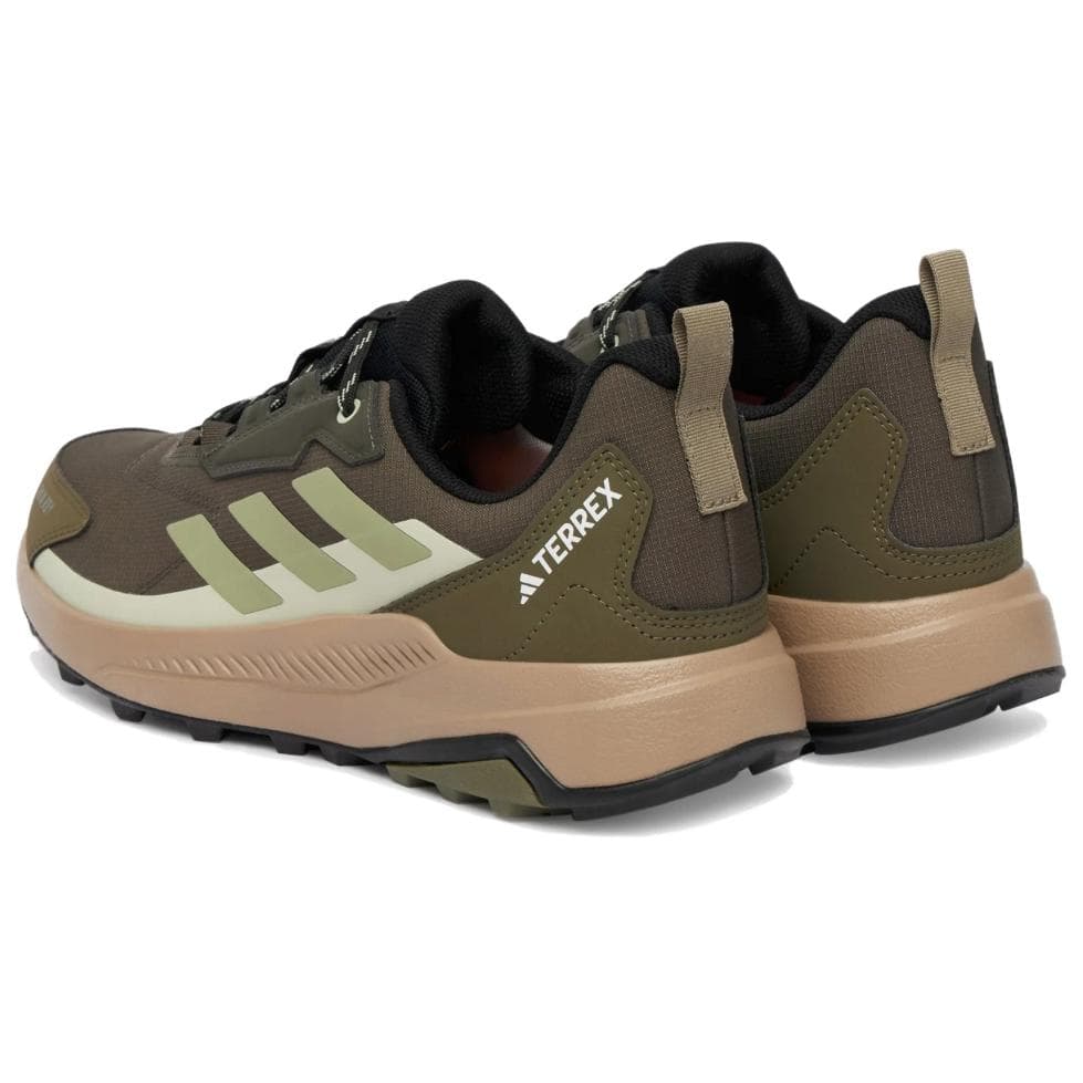 Кроссовки Adidas TERREX Anylander Водонепроницаемая Обувь для похода с низким профилем Мужская Темно-серый Армейский зеленый - изображение 4