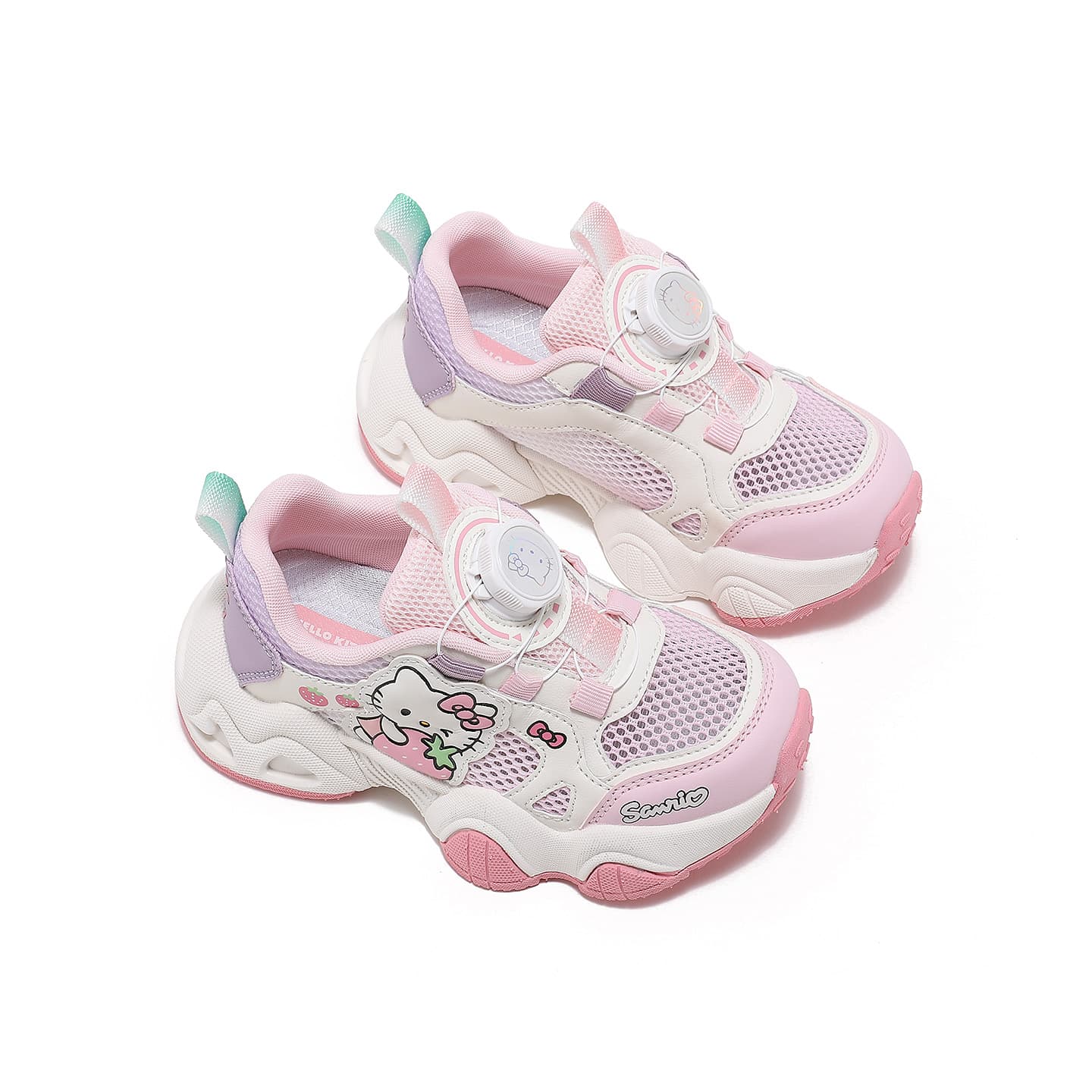 Sanrio x Hello Kitty Синтетическая кожа текстиль дышащая амортизация и легкость низкий топ детская туристическая обувь - изображение 3
