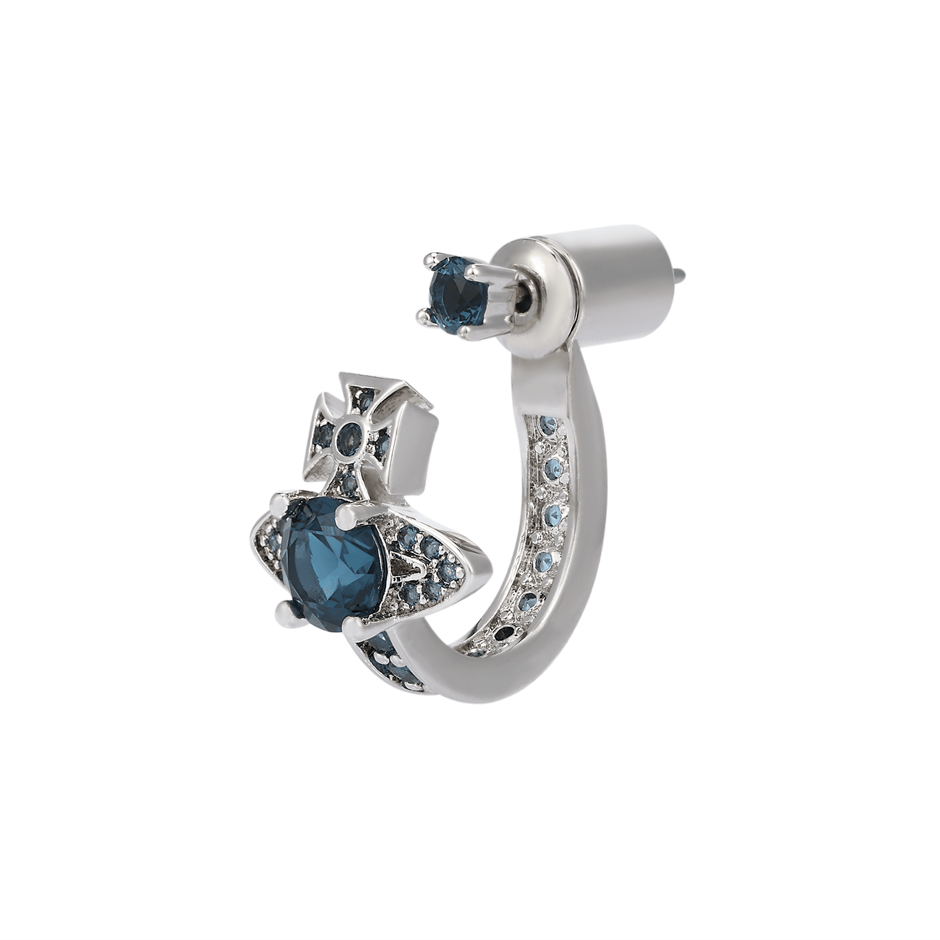 Серьги Серьги Vivienne Westwood Brass Stud женские серебряный цвет ночного моря - изображение 3