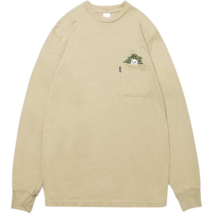 Футболка RIPNDIP Catnip LS Горчичный T-рубашка Унисекс - изображение 1